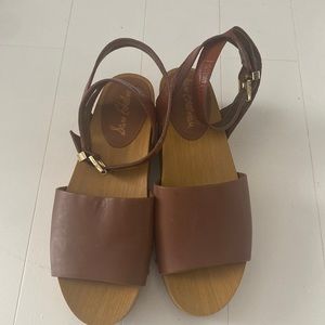 Sam Edleman brown platform sandals size 7M